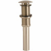 Glacier Bay Decorative Lavatory Sink Pushbutton Drain Without Overflow In Brushed Nickel