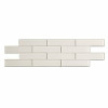 Aspect Subway Matted 12 In. X 4 In. Frost Glass Decorative Tile Backsplash (3-Pack)