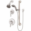 Symmons Origins 1-Spray Dual Showerhead And Handheld Showerhead In Polished Chrome (Valve Not Included)