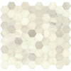 Msi Greecian White Hexagon 12 In. X 12 In. X 10Mm Polished Marble Mesh-Mounted Mosaic Tile (10.6 Sq. Ft./Case)