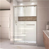 Dreamline Encore 44 To 48 In. X 76 In. Semi-Frameless Bypass Shower Door In Brushed Nickel