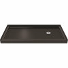 Dreamline Slimline 34 In. D X 60 In. W Single Threshold Shower Base In Black Color With Right Hand Drain