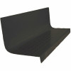 Vantage Profile Raised Circular Design 1-Piece Tread And Riser Black 20-7/16 In. X 42 In. Rubber Square Nose Stair Tread