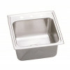 Elkay Lustertone Drop-In Stainless Steel 19 In. 3-Hole Single Bowl Kitchen Sink - 300129197