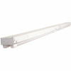 Envirolite 8 Ft. 14-Watt 4-Light White Industrial Led White Strip Light Fixture With T8 Led 5000K Tubes