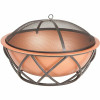 Fire Sense Barzelonia 26 In. Round Steel Fire Pit In Copper