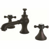 Kingston Brass English Cross 8 In. Widespread 2-Handle Mid-Arc Bathroom Faucet Oil Rubbed Bronze