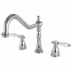 Kingston Brass Victorian Porcelain 2-Handle Standard Kitchen Faucet In Chrome