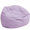 Flash Furniture Small Lavender Dot Kids Bean Bag Chair