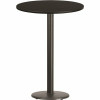 Flash Furniture 30 In. Round Black Laminate Table Top With 18 In. Round Bar Height Table Base