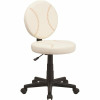 Flash Furniture Baseball Brown And Cream Task Chair