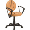 Flash Furniture Basketball Black And Orange Task Chair With Arms