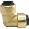 Tectite 3/8 In. Brass Push-To-Connect 90-Degree Elbow Fitting