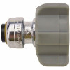 Tectite 1/4 In. (3/8 In. ) Chrome Plated Brass Push-To-Connect X 7/8 In. Female Ballcock Toilet Straight Connector