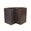 Brookings Plywood Ready To Assemble Shaker 36X34.5X24 In. 2-Door Lazy Susan Corner Base Kitchen Cabinet In Espresso