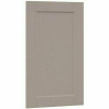 Hampton Bay Dove Gray 0.65 In. X 29.37 In. X 17.50 In. Shaker Island Decorative End Panel