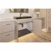 Xtreme Mats 25 In. X 19 In. Grey Bathroom Vanity Depth Under Sink Cabinet Mat Drip Tray Shelf Liner