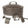 Sporty Campfire 12.5 In. Round Steel Fire Pit In Bronze