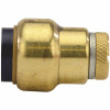 Tectite 1/2 In. Brass Push-To-Connect Cap With Drain