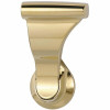 Soss 1-3/4 In. Bright Brass Dummy Latch Set Door Lever