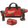 M12 Fuel 12-Volt Lithium-Ion Brushless Cordless Hammer Drill And Impact Driver Combo Kit W/ 2 Batteries And Bag (2-Tool)