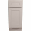 Design House Brookings Plywood Assembled Shaker 15X34.5X24 In. 1-Door 1-Drawer Base Kitchen Cabinet In White