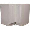 Design House Brookings Plywood Assembled Shaker 36X34.5X24 In. 2-Door Lazy Susan Corner Kitchen Cabinet In White