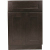 Design House Brookings Plywood Assembled Shaker 18X34.5X24 In. 1-Door 1-Drawer Base Kitchen Cabinet In Espresso