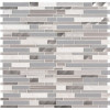 Msi Harlow Interlocking 12 In. X 12 In. X 8Mm Glass Stone Metal Mesh-Mounted Mosaic Tile (10 Sq. Ft./Case)