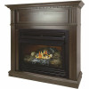 Pleasant Hearth 27,500 Btu 42 In. Convertible Ventless Propane Gas Fireplace In Tobacco