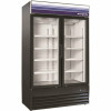 Norpole 53 In. 45 Cu. Ft. 2-Door Merchandiser Commercial Freezerless Refrigerator In Black