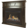 Pleasant Hearth 32,000 Btu 46 In. Full Size Ventless Natural Gas Fireplace In Tobacco