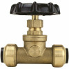 Tectite 1/2 In. Brass Push-To-Connect Stop Valve With Drain