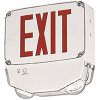 Compass 33.6-Watt Integrated Led White/Red Cold Temperature Em/Single-Face Exit Sign, Wet Location