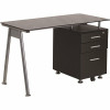 Carnegy Avenue 47.25 In. Black Rectangular 3 -Drawer Computer Desk With File Storage