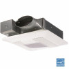 Whisperthin Pick-A-Flow 80 Or 100 Cfm Exhaust Fan With Led Light Low Profile Ceiling Or Wall And 4 In. Oval Duct Adapter