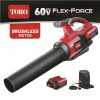 Toro 120 Mph 605 Cfm 60-Volt Max Lithium-Ion Brushless Cordless Leaf Blower - 2.5 Ah Battery And Charger Included