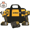 Dewalt Atomic 20-Volt Max Cordless Brushless Compact Drill/Impact Combo Kit (2-Tool) With (2) 1.3Ah Batteries, Charger & Bag