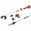 Milwaukee 18 Volt Lithium Ion Brushless Cordless String Trimmer 8.0Ah Kit With M18 Fuel 10 In. Pole Saw Attachment