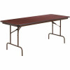 72 In. Mahogany Wood Table Top Material Folding Banquet Tables - 308688181