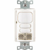 Hubbell Wiring 120/277-Volt 2-Circuit Occupancy/Vacancy Wall Switch Motion Sensor, White