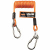 Ergodyne 5 Lbs. Orange Standard Coiled Cable Lanyard Tool Lanyard