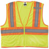 Ergodyne Glowear Class 2 L/Xl Lime Hi-Vis Type R Economy 2-Tone Vest