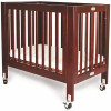 La Baby Olympia Mini/Portable Cherry Folding Wood Crib