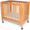 La Baby Olympia Mini/Portable Natural Folding Wood Crib
