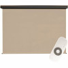 SeaSun Coronado Tan Motorized Outdoor Patio Roller Shade with Valance 84 in. W x 96 in. L