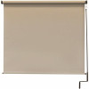 SeaSun Coronado Tan Cordless Outdoor Patio Roller Shade 96 in. W x 96 in. L