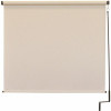 SeaSun Redondo Cream Cordless Outdoor Patio Roller Shade 96 in. W x 96 in. L