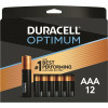 Duracell Optimum Aaa Alkaline Battery (12-Pack)