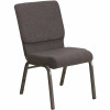Carnegy Avenue Dark Gray Fabric/Silver Vein Frame Stack Chair - 309321263